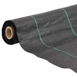 Membrane anti-mauvaises herbes noir 4x10 m PP 