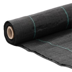 Membrane anti-mauvaises herbes noir 4x10 m PP 