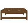 Repose-pied de jardin 120x80 cm marron miel bois de pin massif 