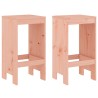 Tabourets de bar lot de 2 40x36x75 cm bois massif Douglas 