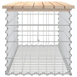 Banc de jardin design de gabion 103x44x42 cm bois massif de pin 