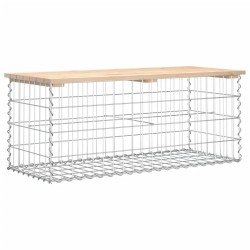Banc de jardin design de gabion 103x44x42 cm bois massif de pin 