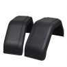Garde-boue 2 pcs pour roues de remorque 220 x 760 mm 