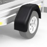 Garde-boue 2 pcs pour roues de remorque 220 x 760 mm 