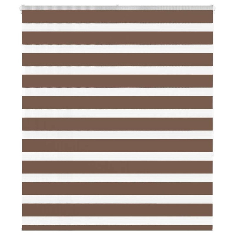 Store zèbre marron 135x150cm largeur du tissu 130,9cm polyester 