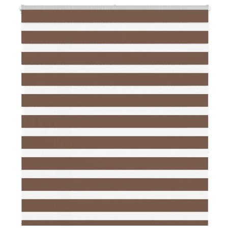 Store zèbre marron 135x150cm largeur du tissu 130,9cm polyester 