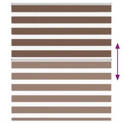 Store zèbre marron 135x150cm largeur du tissu 130,9cm polyester 