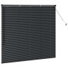 Store de Fenêtre avec des rideaux Autre Noir 80 x 130 cm Aluminium 