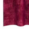 Ensemble de 2 rideaux en velours avec œillets rouge vin 260 x 140 cm 