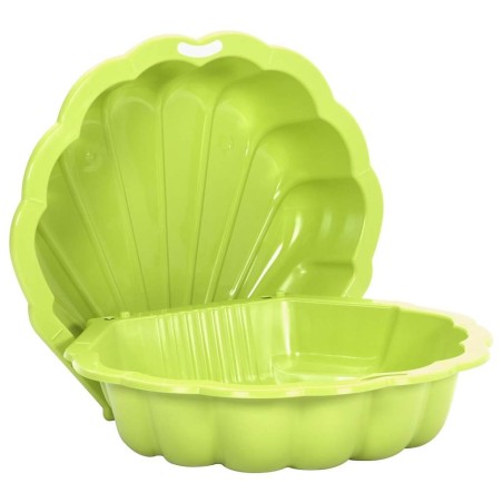 Bacs à sable 2 pcs Vert 77x87x21 cm Plastique 