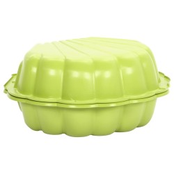 Bacs à sable 2 pcs Vert 77x87x21 cm Plastique 