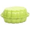 Bacs à sable 2 pcs Vert 77x87x21 cm Plastique 