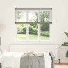 Store de Fenêtre avec des rideaux Argenté 80 x 130 cm Aluminium 