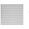 Store de Fenêtre avec des rideaux Argenté 80 x 130 cm Aluminium 