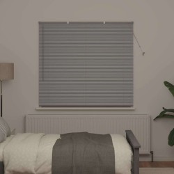Store de Fenêtre avec des rideaux Argenté 80 x 130 cm Aluminium 