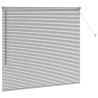 Store de Fenêtre avec des rideaux Argenté 80 x 130 cm Aluminium 