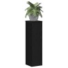 Supports pour Plantes - 2 pcs en Chêne Noir - 17 x 17 x 60 cm - Bois d'Ingénierie 