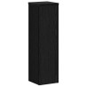 Supports pour Plantes - 2 pcs en Chêne Noir - 17 x 17 x 60 cm - Bois d'Ingénierie 