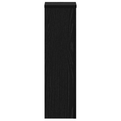 Supports pour Plantes - 2 pcs en Chêne Noir - 17 x 17 x 60 cm - Bois d'Ingénierie 