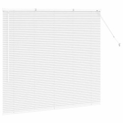 Store de Fenêtre avec des rideaux Autre Blanc 80 x 130 cm Aluminium 