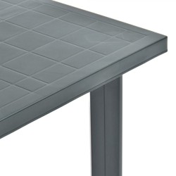 Table de jardin Vert 80x75x72 cm Plastique 