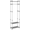 Porte-vêtements à 3 niveaux Argenté 59x29x192 cm Aluminium 