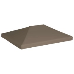 Toile supérieure de gazebo 310 g/m² 3x4 m Taupe 