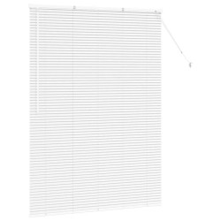 Store de Fenêtre avec des rideaux Autre Blanc 135 x 175 cm Aluminium 