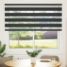 Store zèbre noir 160x150 cm largeur du tissu 155,9 cm polyester 