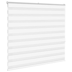Store zèbre blanc 160x150 cm largeur du tissu 155,9cm polyester 