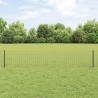 Clôture Euro avec 11 Poteaux Gris 0.4x25 m Acier 