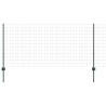 Set de Clôture de Jardin Lot de 2 Vert Acier Traitée en Poudre 