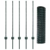 Set de Clôture de Jardin Lot de 2 Vert Acier Traitée en Poudre 