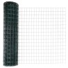 Set de Clôture de Jardin Lot de 2 Vert Acier Traitée en Poudre 