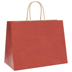 Sacs en papier 250 pcs avec poignées rouge 32x17x25 cm 