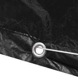 Housses de salon de jardin 2 pcs Rotin 8 œillets 180 x 140 cm 