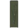Porte-parapluies Vert olive Métal Moyen Incrustations Décoratives 