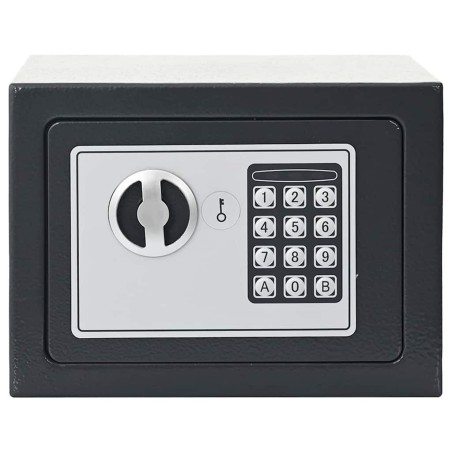 Coffre-fort numérique électronique Gris Foncé 23x17x17 cm Acier 