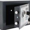 Coffre-fort numérique électronique Gris Foncé 23x17x17 cm Acier 