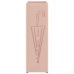 Porte-parapluies Rose Métal Moyen Rectangulaire Moderne 