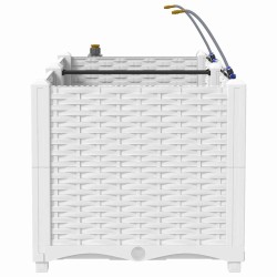 Jardinières de jardin 1 pc Blanc 80 x 40 x 37.5 cm Plastique 
