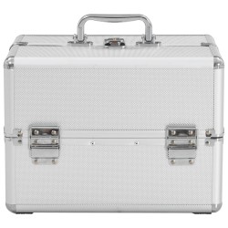 Mallette à maquillage 22x30x21 cm Argenté Aluminium  