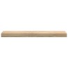 Appuis de fenêtre 2 pcs non traité 80x15x2 cm bois chêne massif 