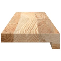 Appuis de fenêtre 2 pcs non traité 80x15x2 cm bois chêne massif 