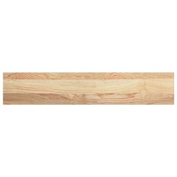 Appuis de fenêtre 2 pcs non traité 80x15x2 cm bois chêne massif 