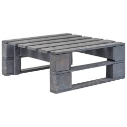 Pouf palette de jardin Bois de pin imprégné de gris 