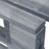 Pouf palette de jardin Bois de pin imprégné de gris 