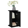 Support d'affichage avec rangement en chêne noir - 31 x 30 x 60 cm - Bois d'ingénierie 