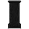Support d'affichage avec rangement en chêne noir - 31 x 30 x 60 cm - Bois d'ingénierie 