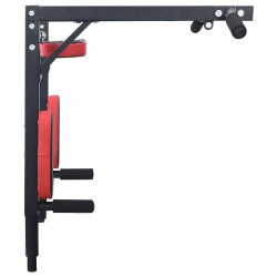 Station de Dips et Barre de Traction Murale Multifonctionnelle 150 kg 